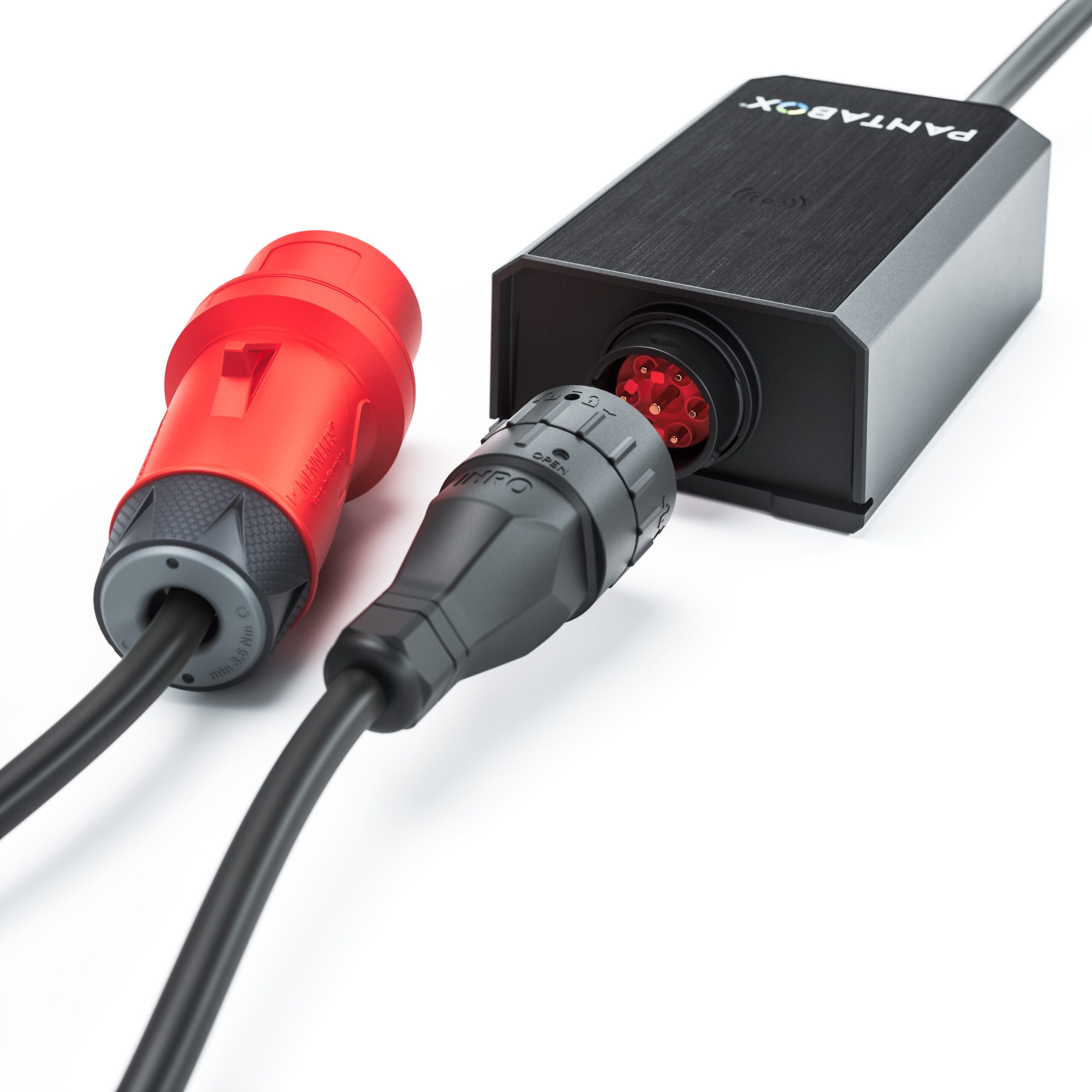 Mobile charger for charging electric cars with an adapter for connection to CEE sockets